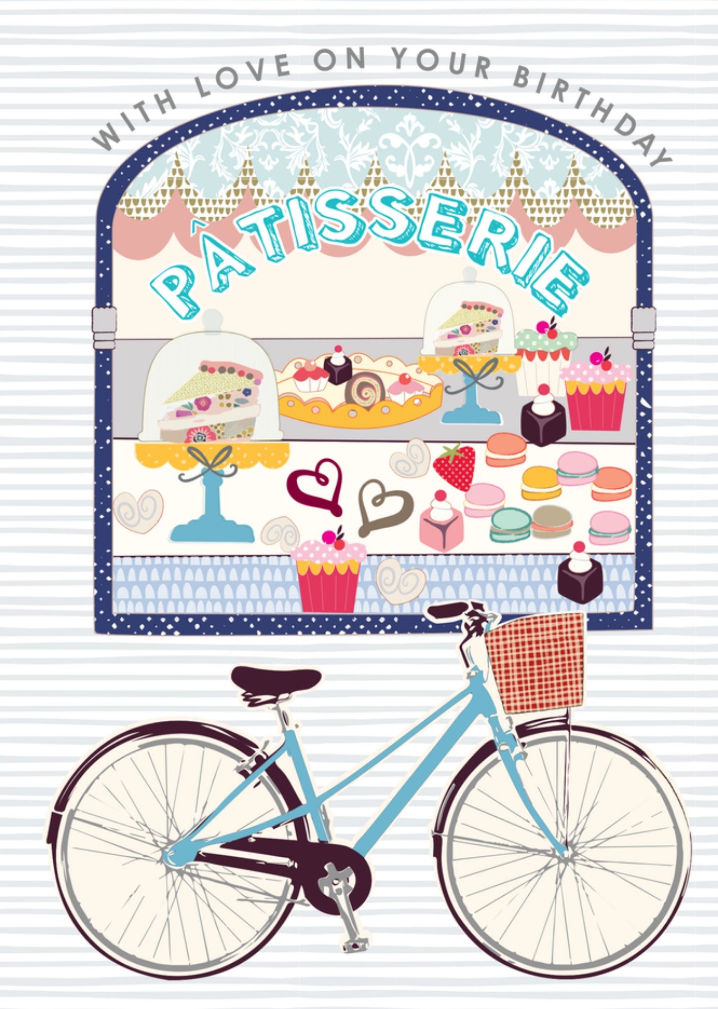 Verjaardagskaart With Love On Your Birthday Kaart TMS