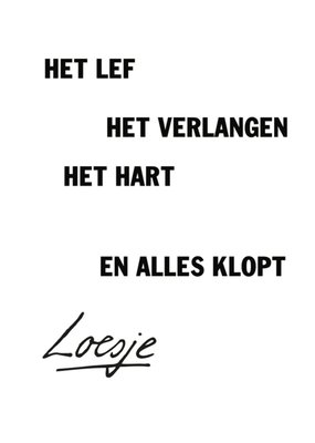 Loesje | Huwelijkskaart | Alles klopt