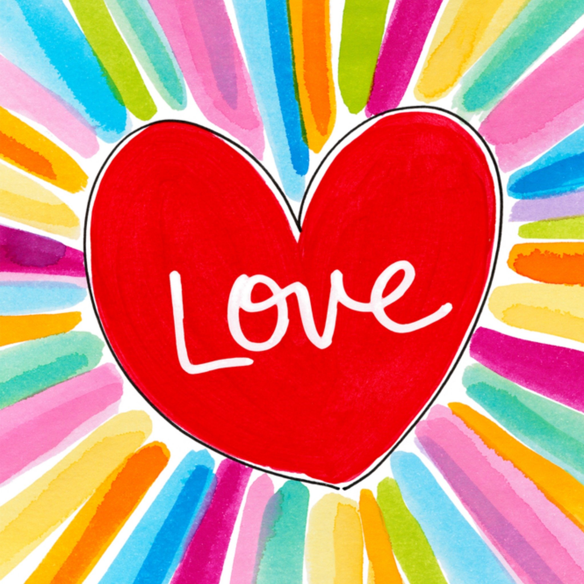 Pride kaart regenboog Vierkante Kaart Blond Amsterdam