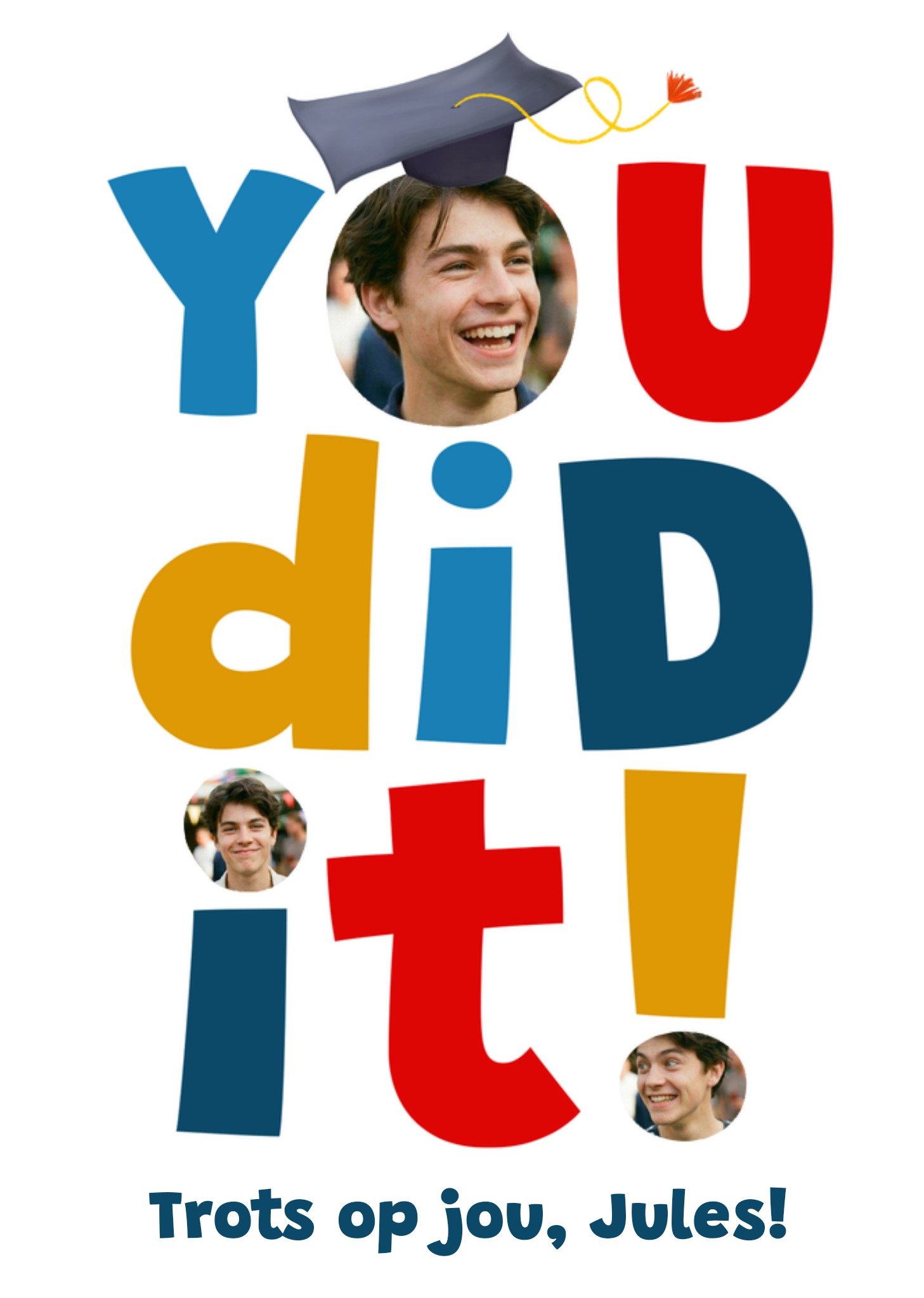 Fishuals Geslaagdkaart You did it Greetz