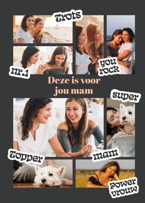 Deze Is Voor Jou Mam Collage Foto Upload Kaart