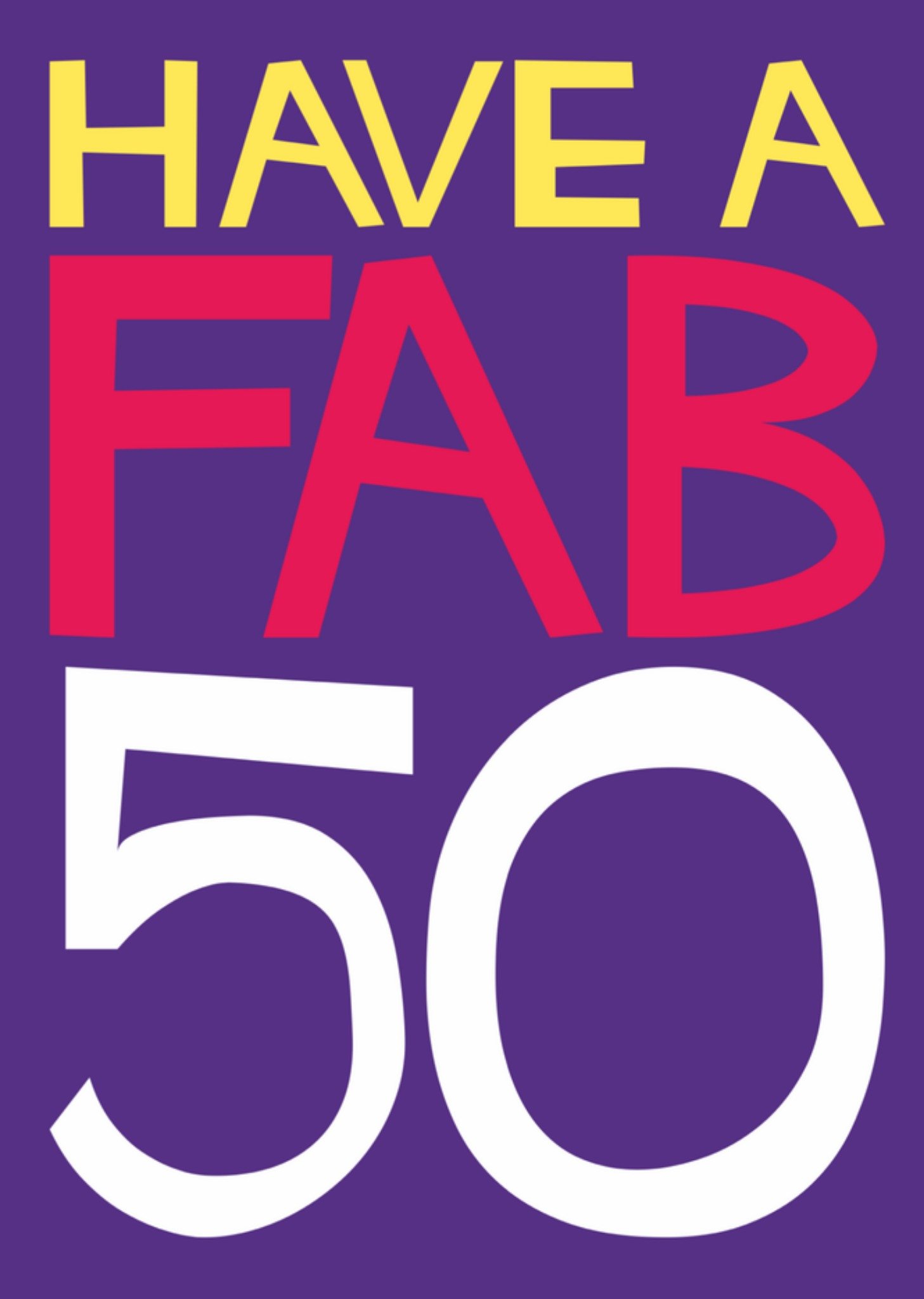 Verjaardagskaart 50 jaar Kaart Dean Morris