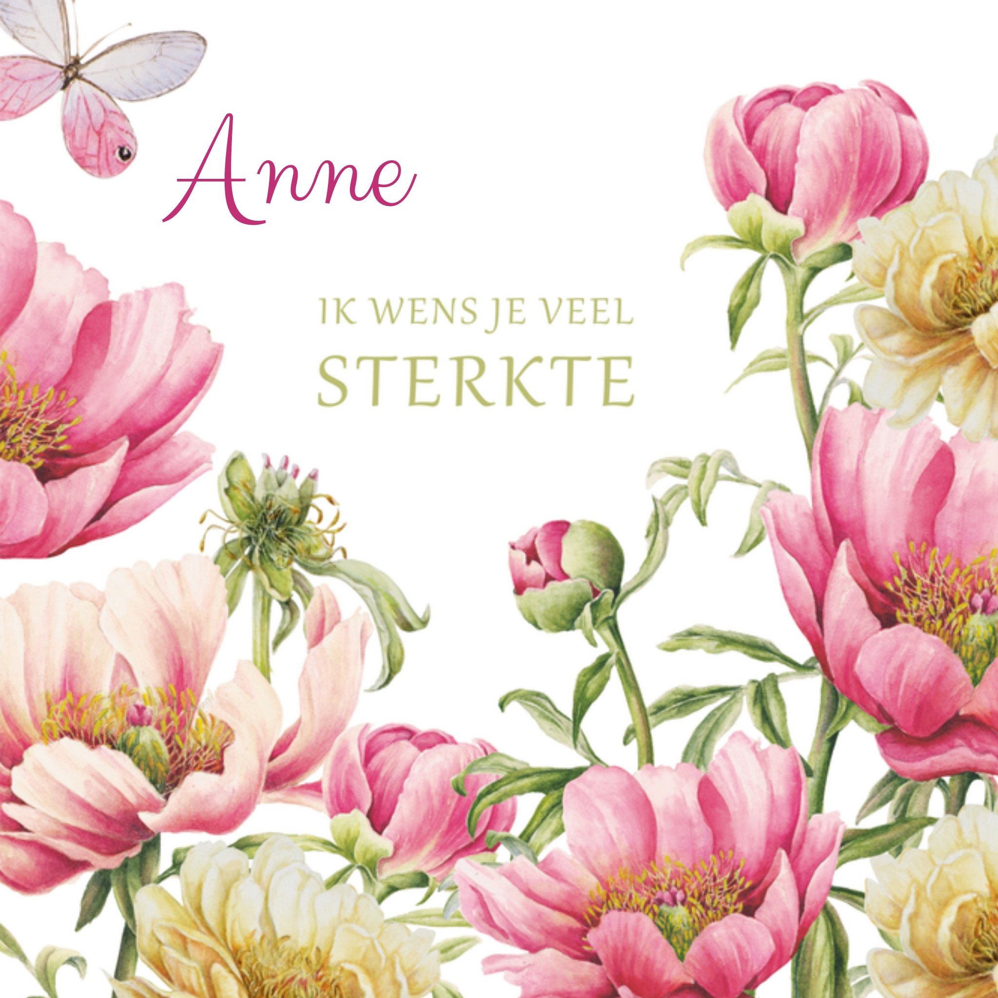 Sterkte kaart Dochter Vierkante Kaart Janneke Brinkman