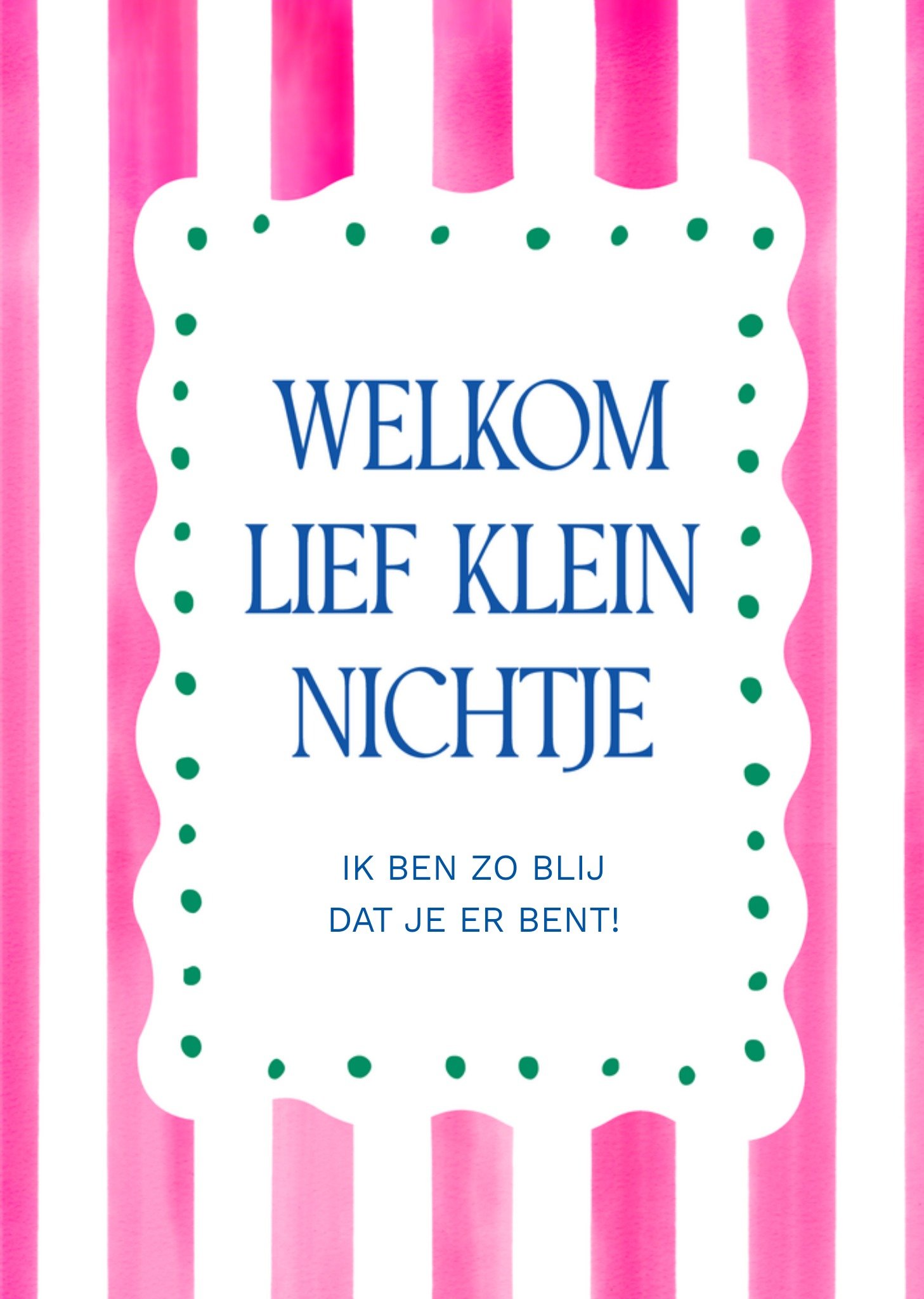 Geboortekaart - Lief klein nichtje