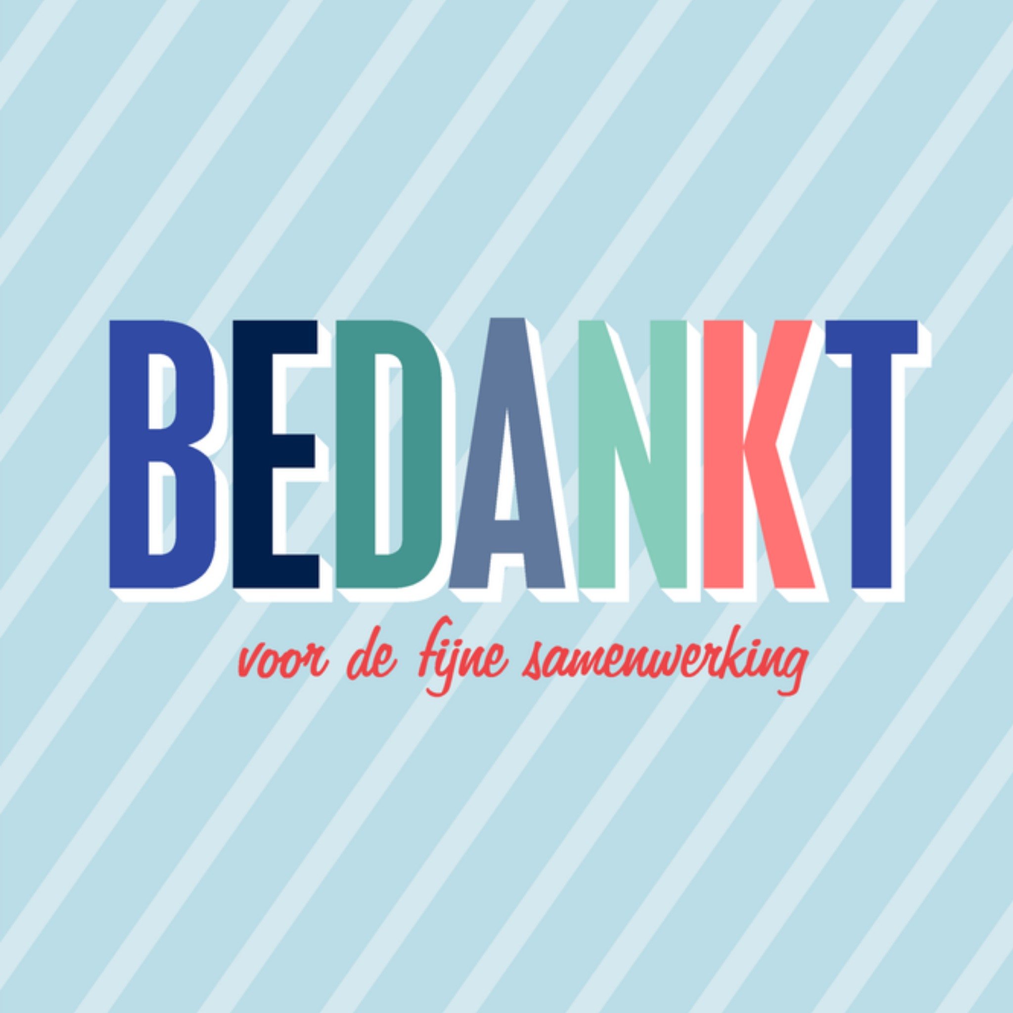 Greetz Pensioen kaart Kleurrijk Vierkant