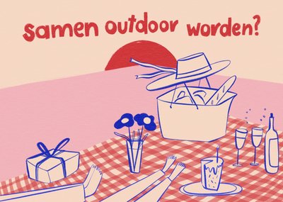 Julia Koopman | Verjaardagskaart | Samen Outdoor Worden?