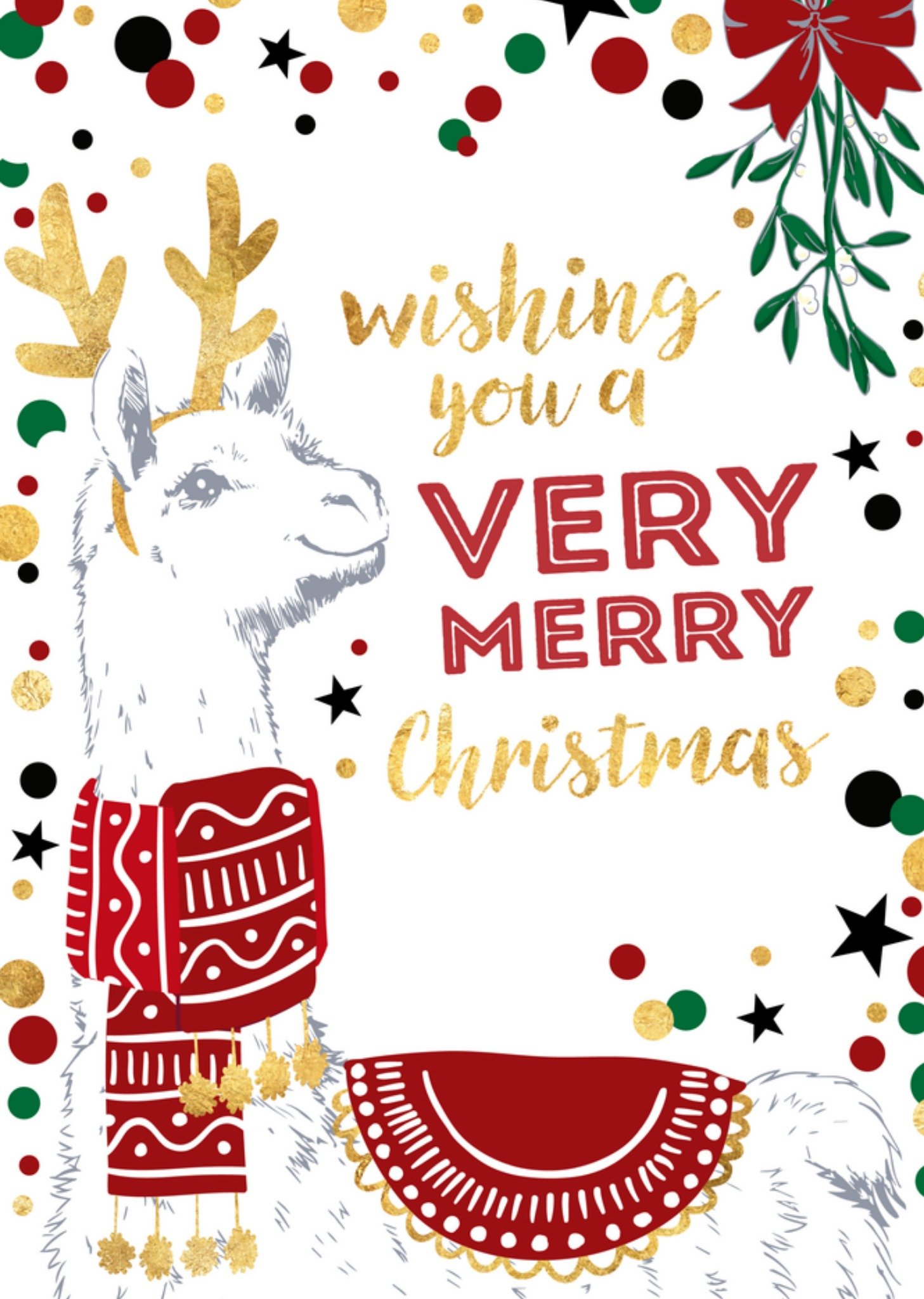 Kerst Lama Stippen TMS