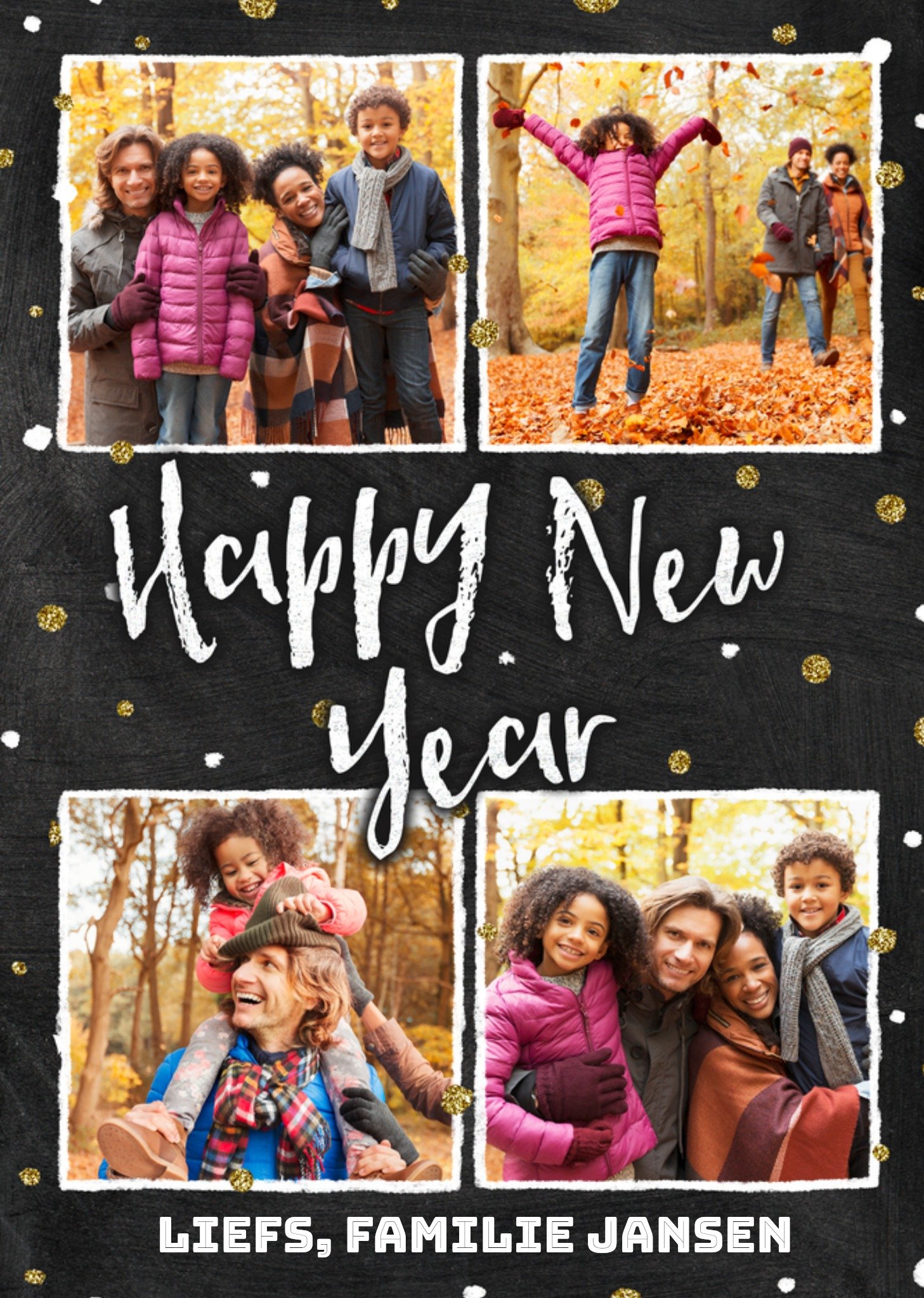 Greetz Nieuwjaarskaart Happy New Year Standard Card