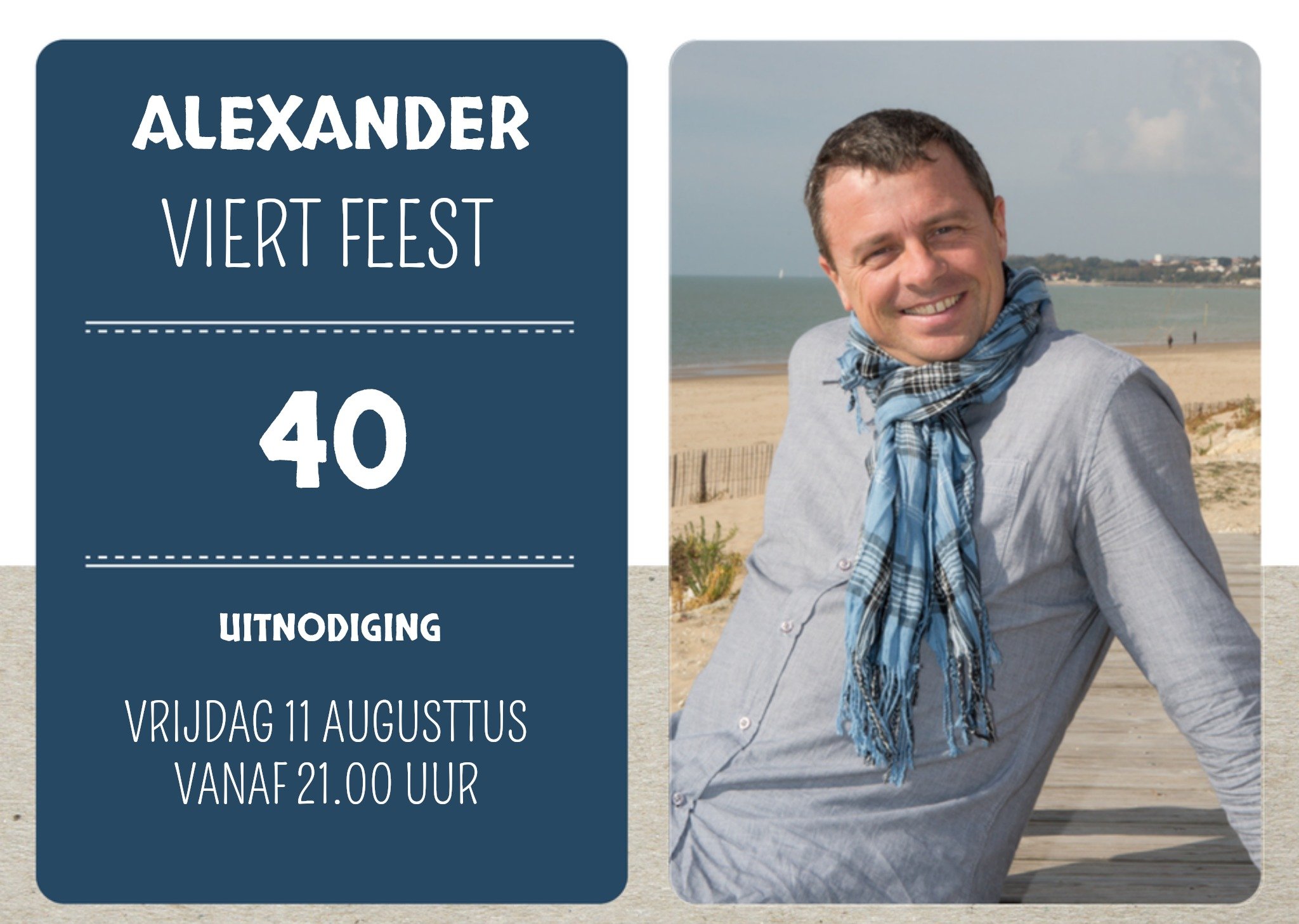 Ik vier feestje met eigen foto Kaart Greetz