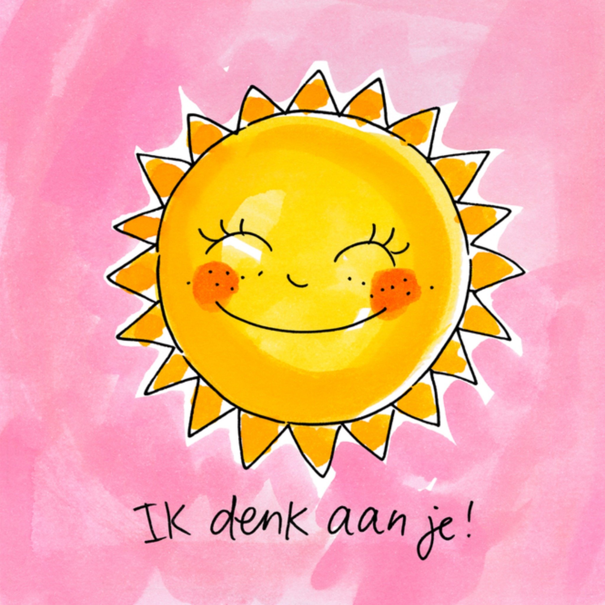 Denken aan kaart zonnetje Vierkante Kaart Blond Amsterdam