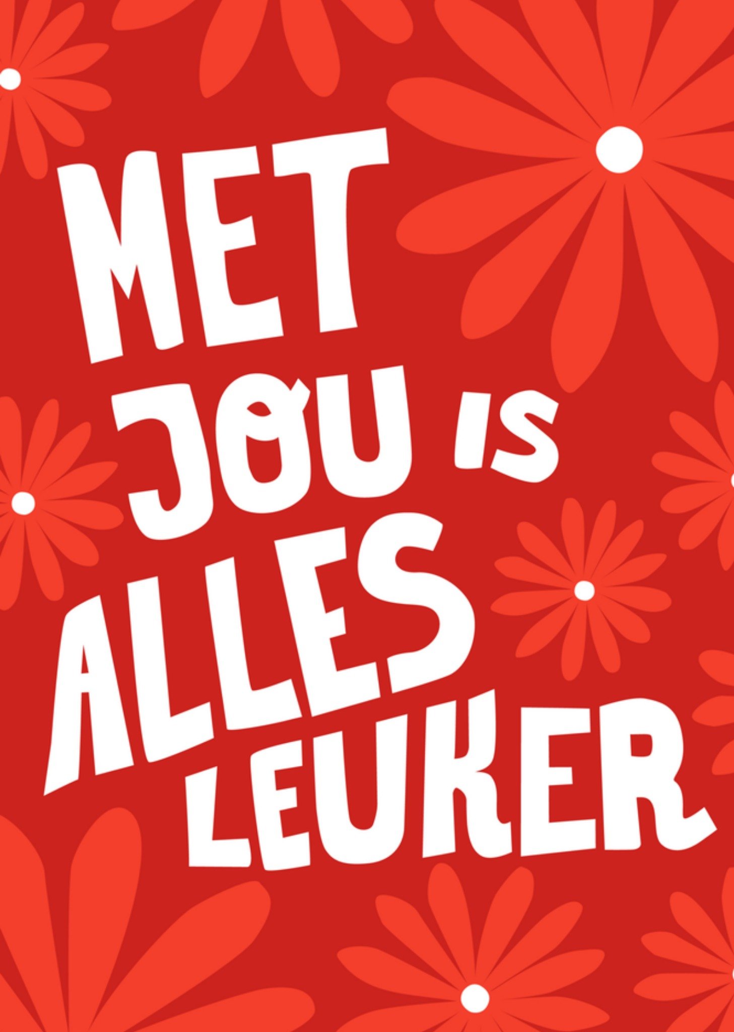Greetz Valentijnskaart alles leuker bloemen Standard Card