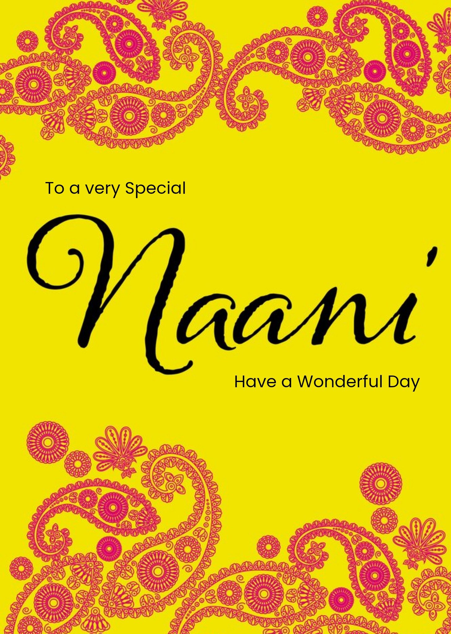 Verjaardagskaart Naani Kaart Eastern Print Studio