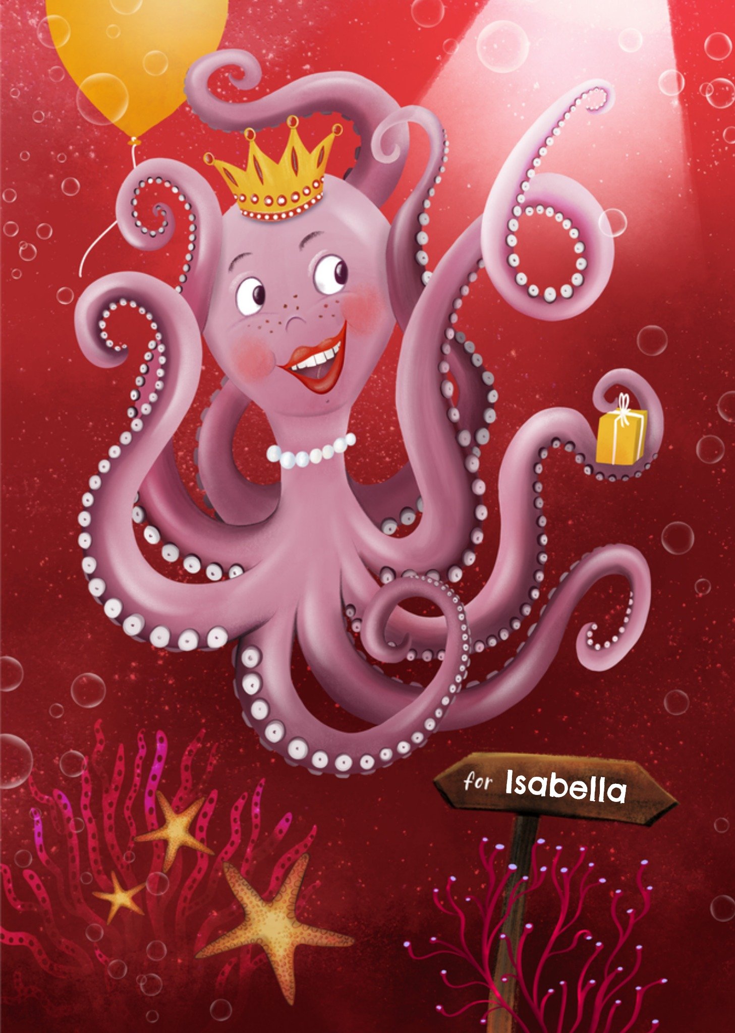 Patricia Hooning Verjaardagskaart Prinses 6 Kaart Fishuals