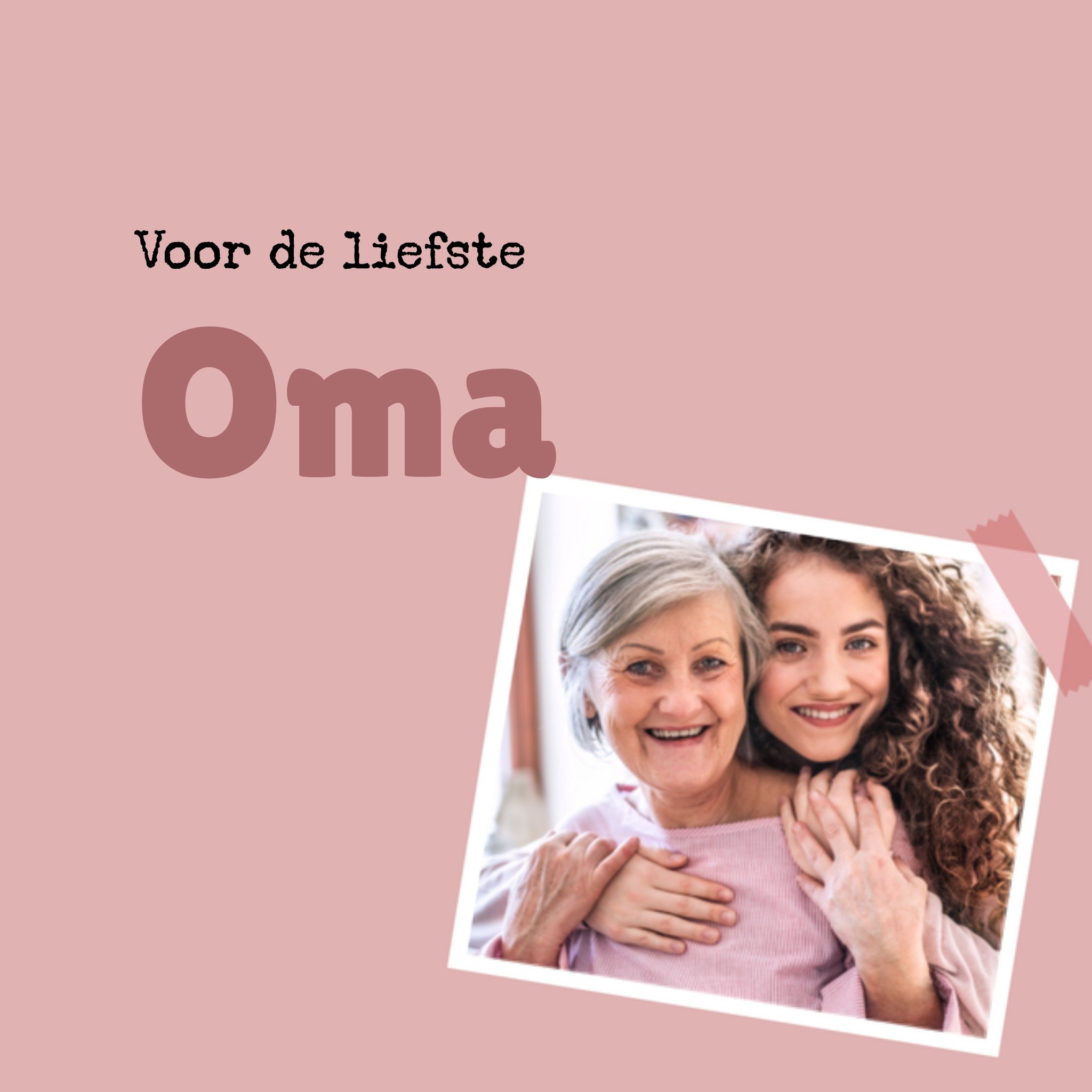 Greetz Verjaardagskaart Voor de liefste oma Vierkant