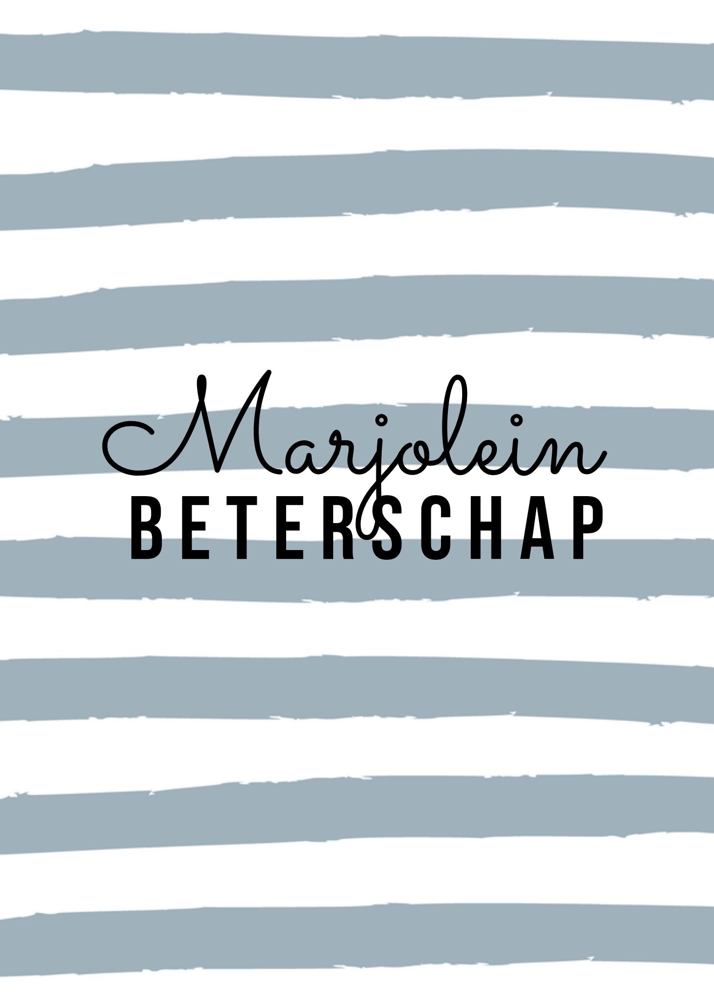 Beterschapskaart Beterschap + naam Kaart Greetz