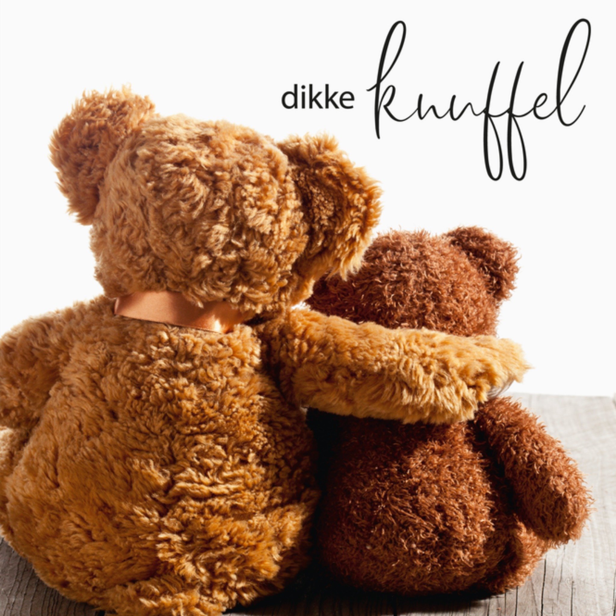 Paperclip Denken aan kaart Beertjes Dikke knuffel Vierkant