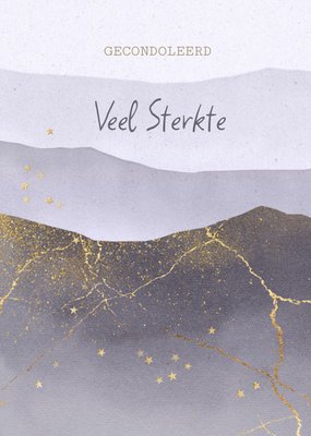 Luckz | Condoleancekaart | Veel sterkte