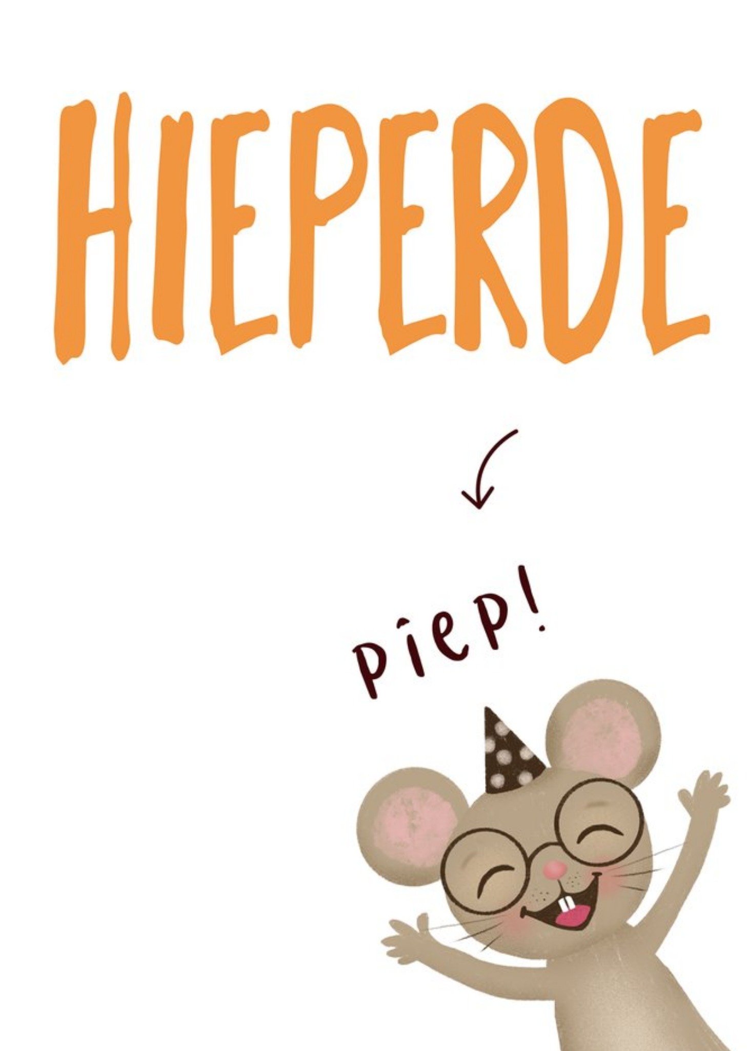 Verjaardagskaart Hieperde Kaart Tsjip