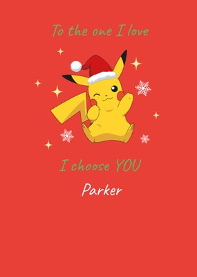Pokémon Pikachu Ik Kies Jou Kerst Kaart