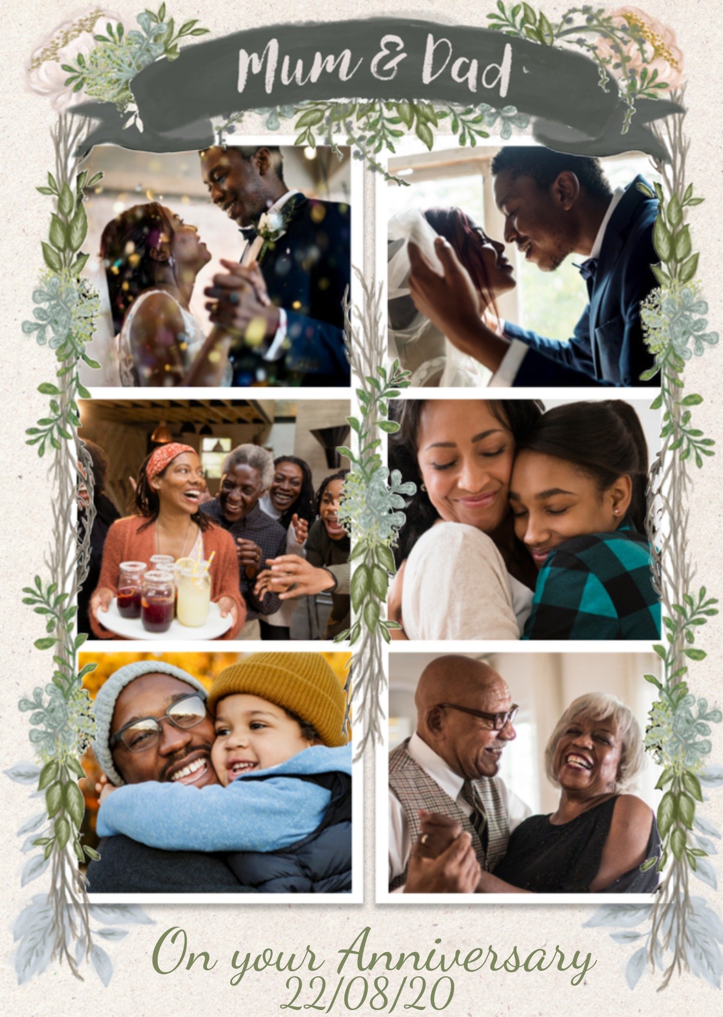 Jubileum Collage Ouders Kaart Greetz
