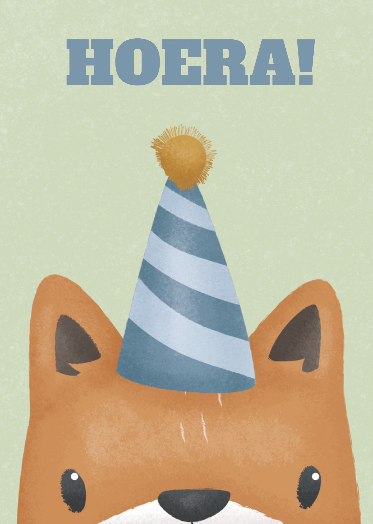 Verjaardagskaart Feest vos Kaart Little Dutch