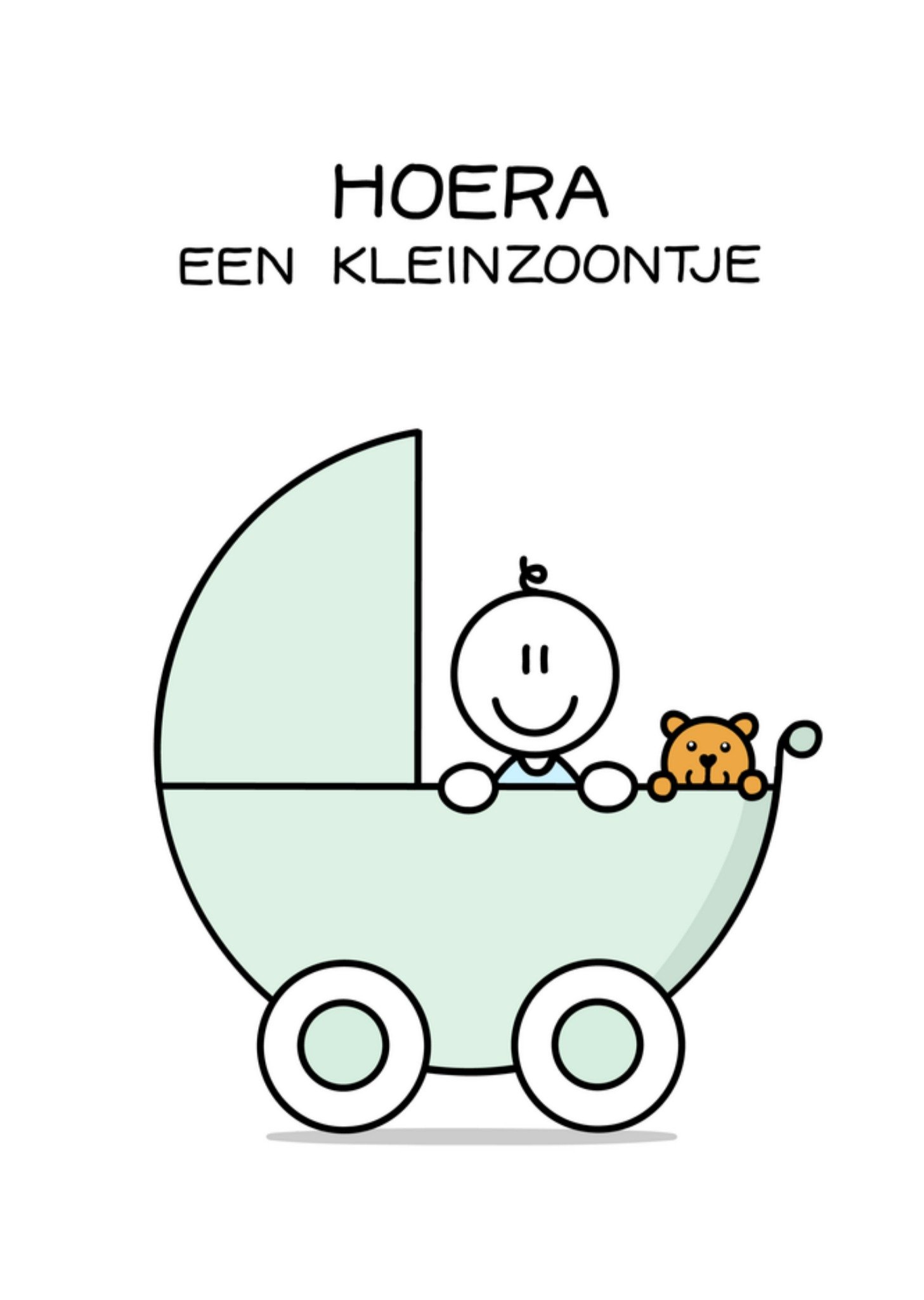 Geboortekaart Kleinzoontje Kaart YH Tekent