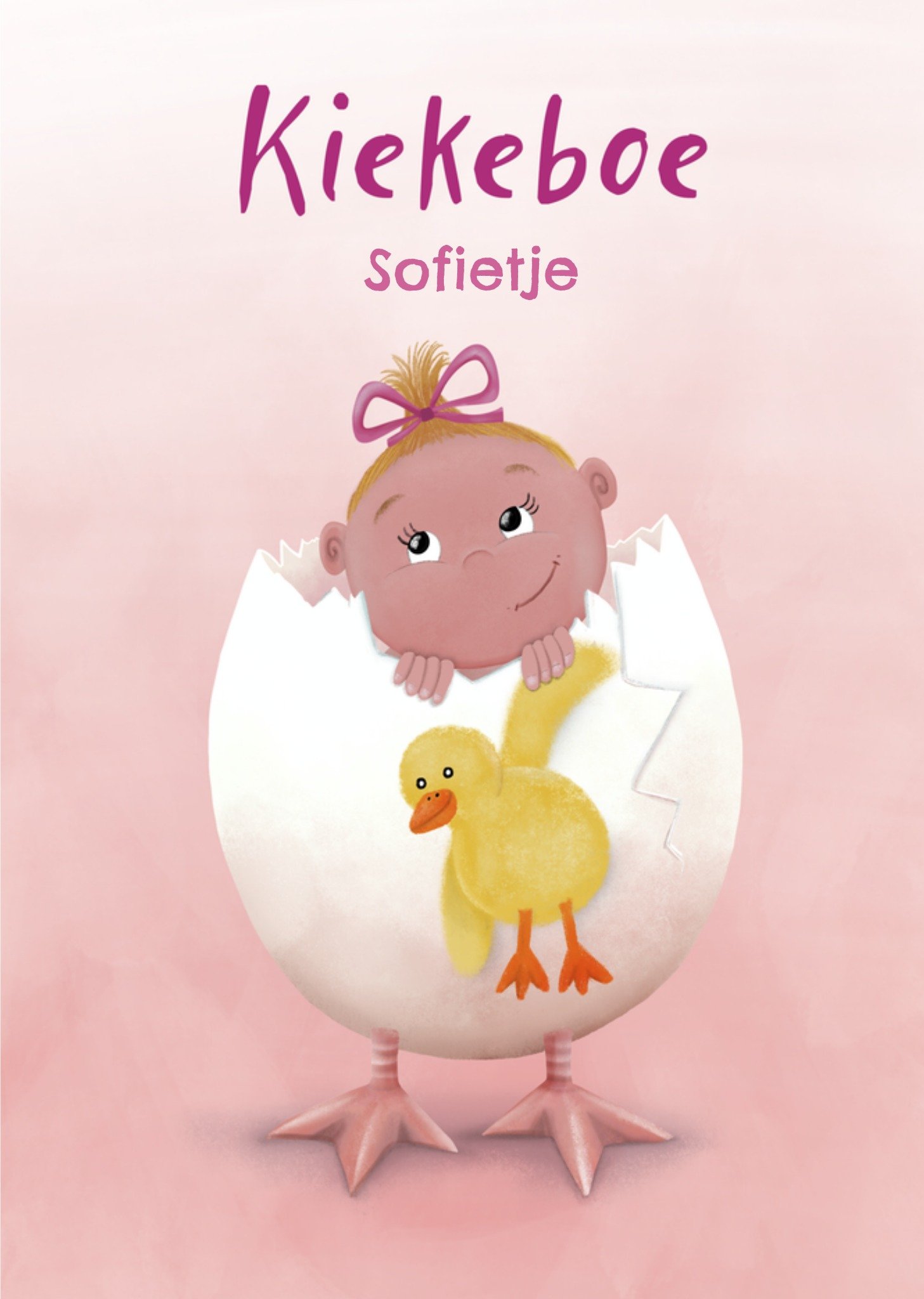 Patricia Hooning Geboortekaart Kiekeboe Kaart Fishuals