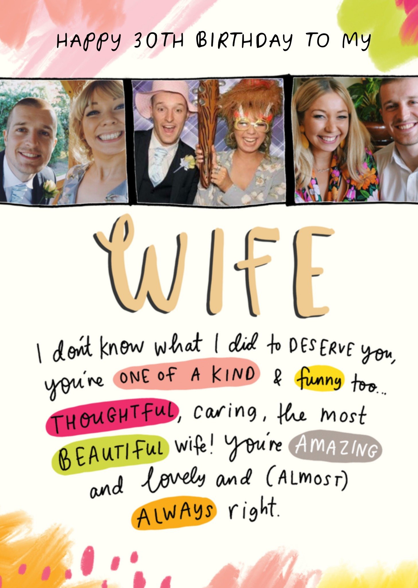 Verjaardagskaart foto vrouw Kaart Pigment