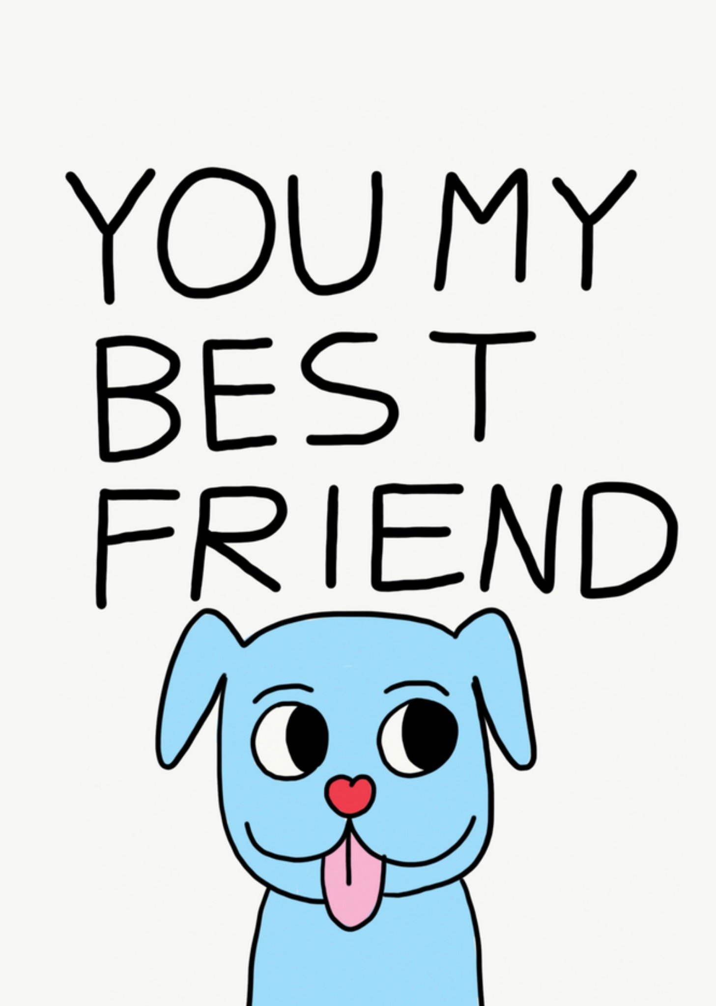 Verjaardagskaart hond Kaart Jolly Awesome