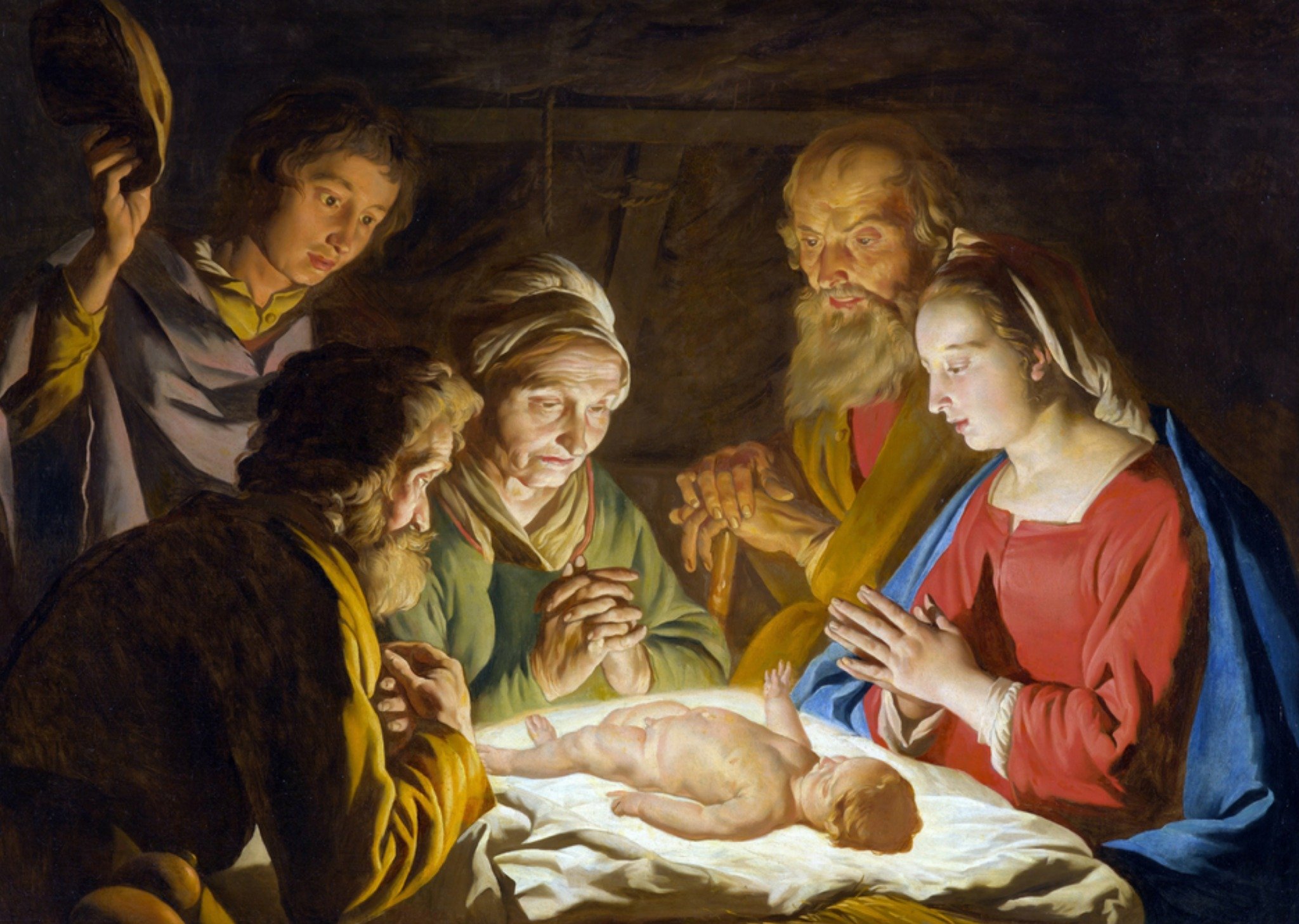 Kunstkaart aanbidding Kaart Klaas de Jong