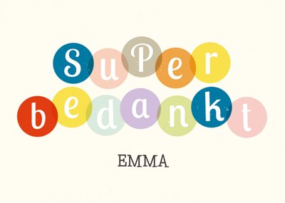Greetz | Bedankkaart | met naam