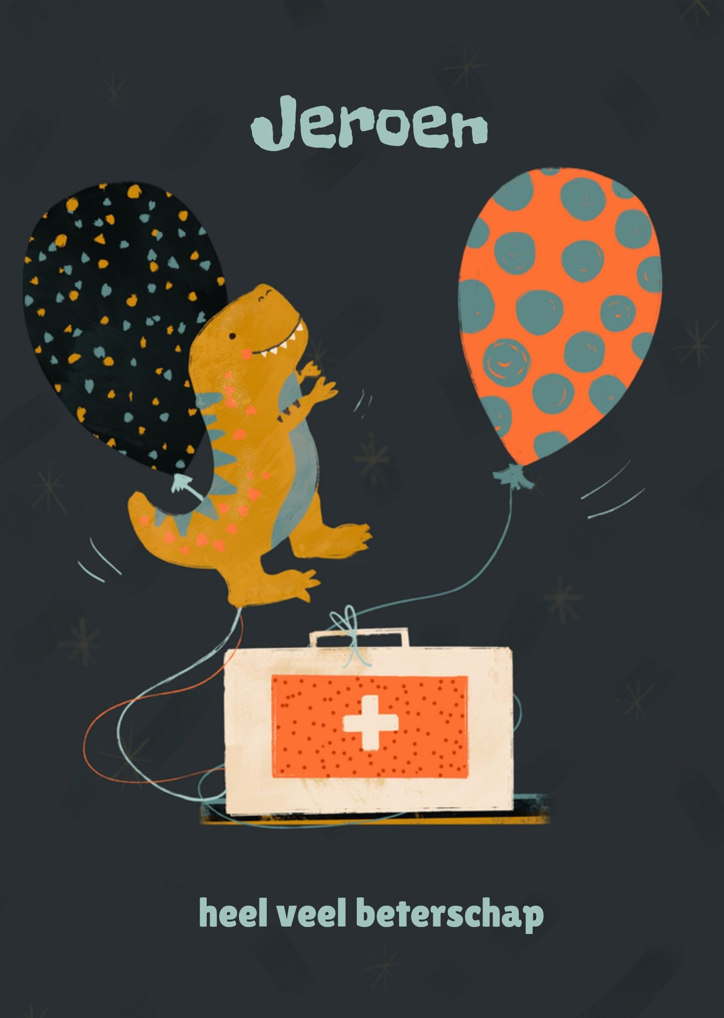 Greetz Beterschapskaart Dino Standard Card