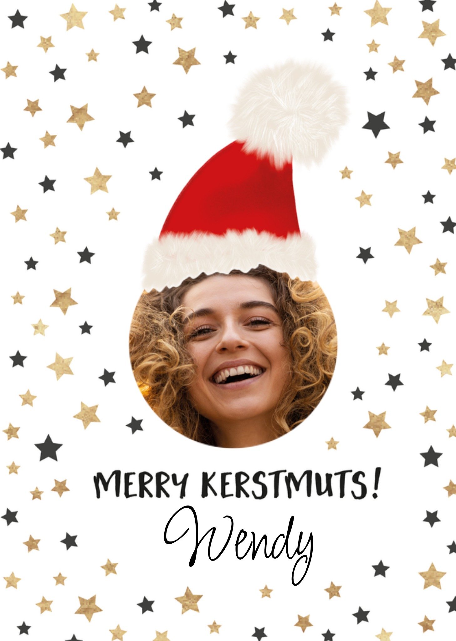 Kerstkaart Kerstmuts Tsjip