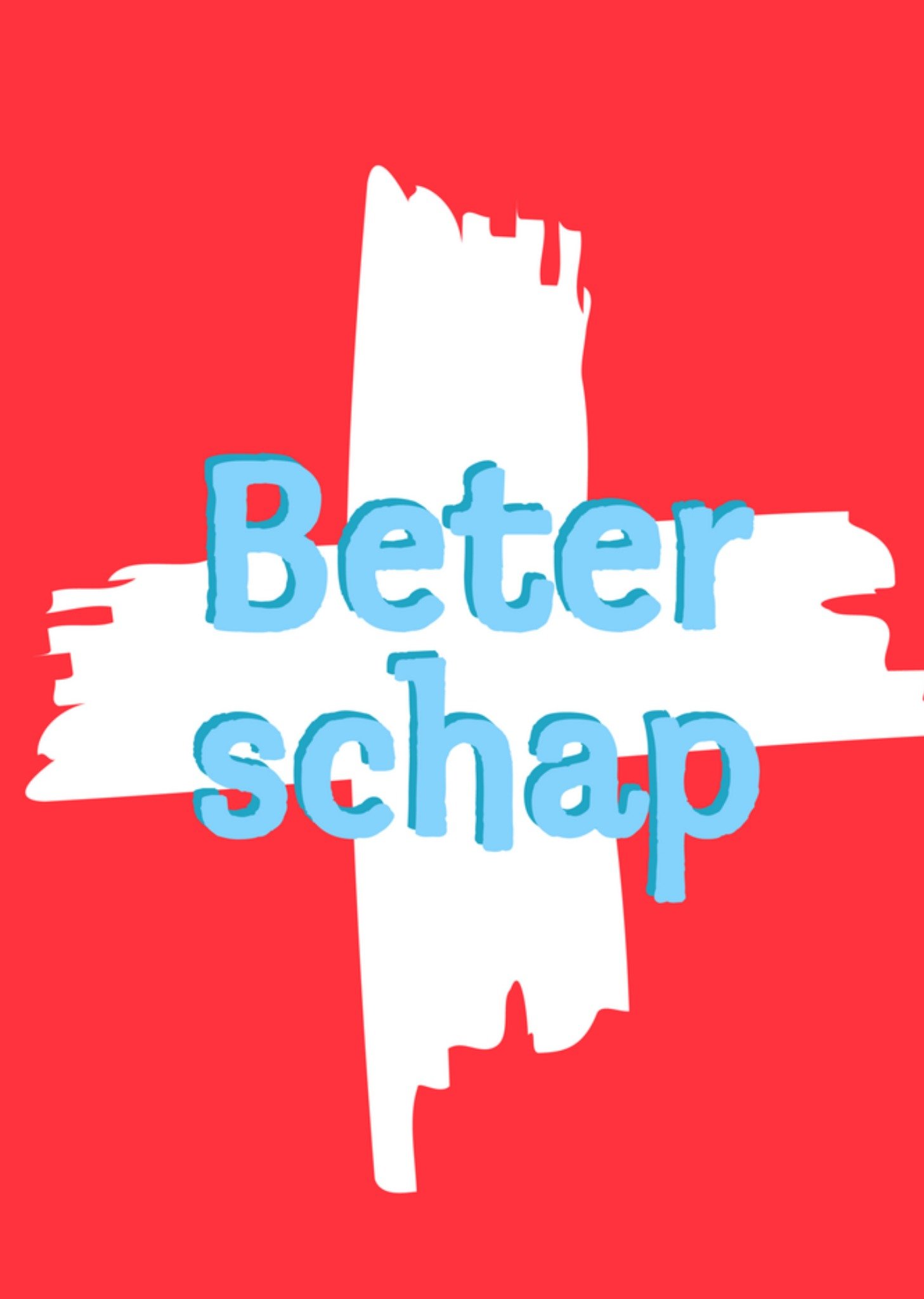 Beterschapskaart Witte kruis Kaart Greetz