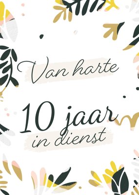 Greetz | Jubileumkaart | 10 jaar in dienst