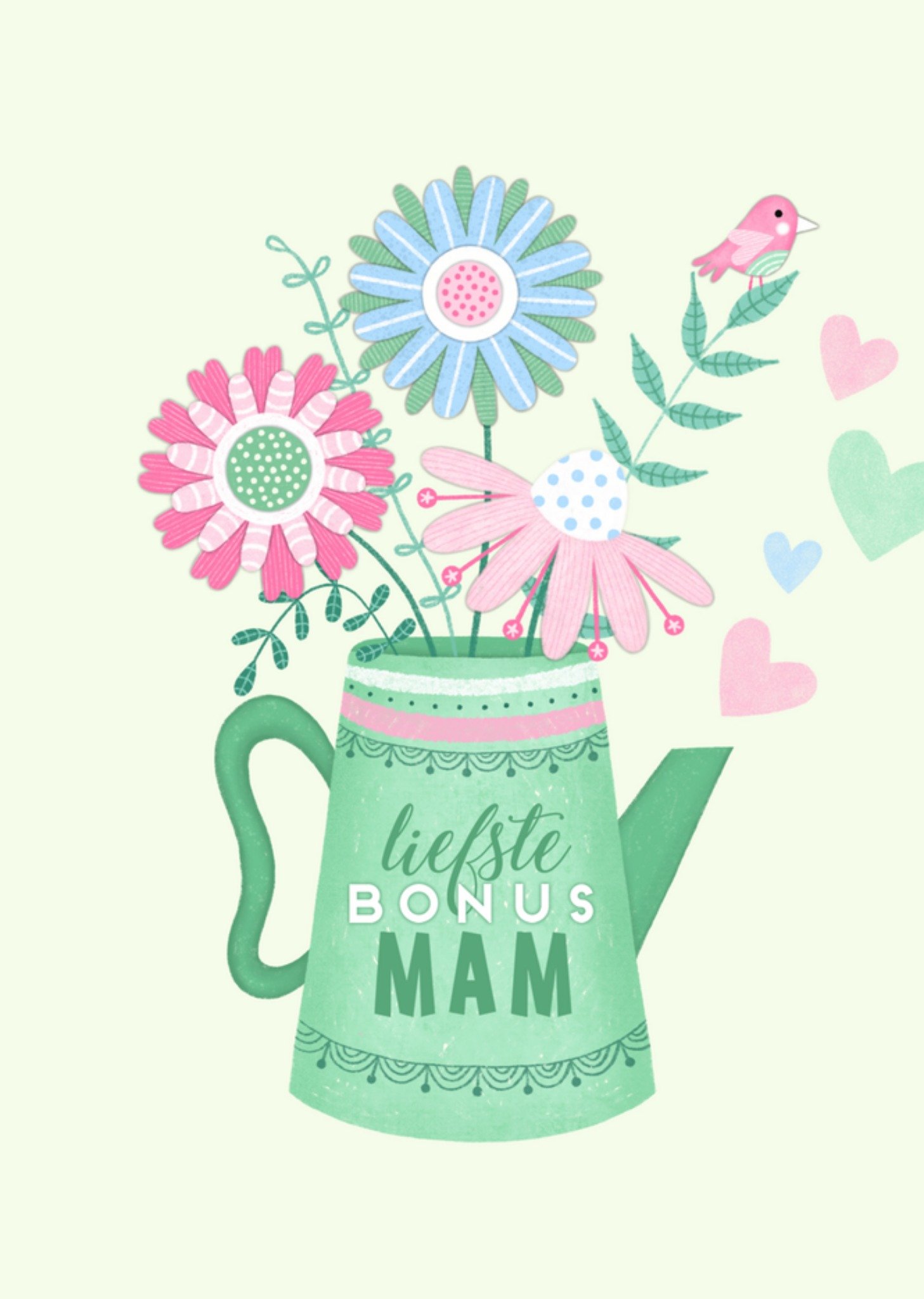 Moederdagkaart bonusmoeder Kaart Marieke Witke