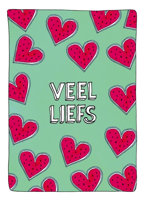 Sandysign | Valentijnskaart | Harten | Veel liefs