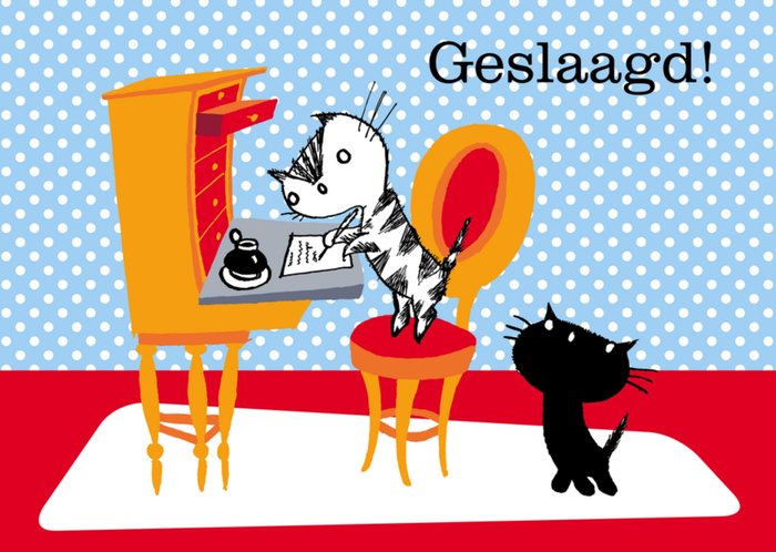 Fiep Westendorp | Geslaagd kaart | illustratie