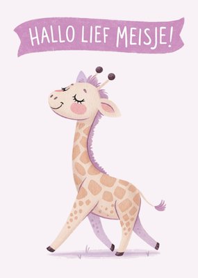 Greetz | Geboortekaart | Hallo lief Meisje!