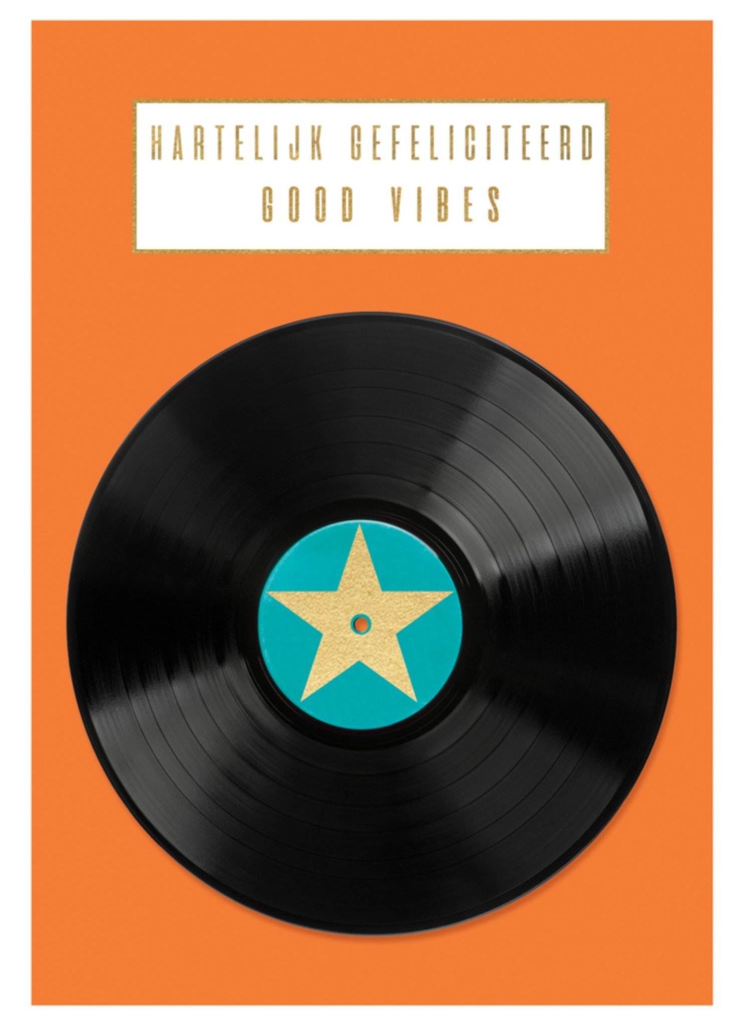 Abacus Verjaardagskaart lp plaat Kaart Abacus Cards