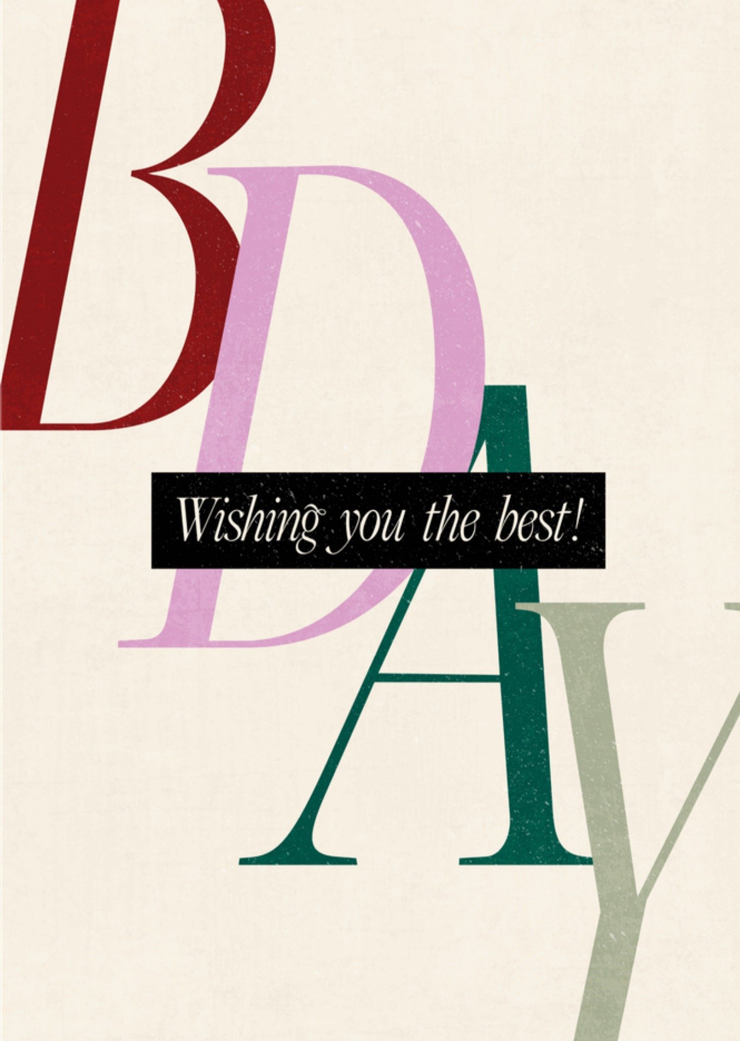 Verjaardagskaart Wishing you the best bday Kaart Melolelo