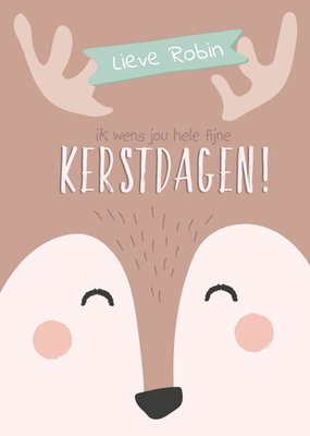 Tante Kaartje | Kerstkaart | met naam