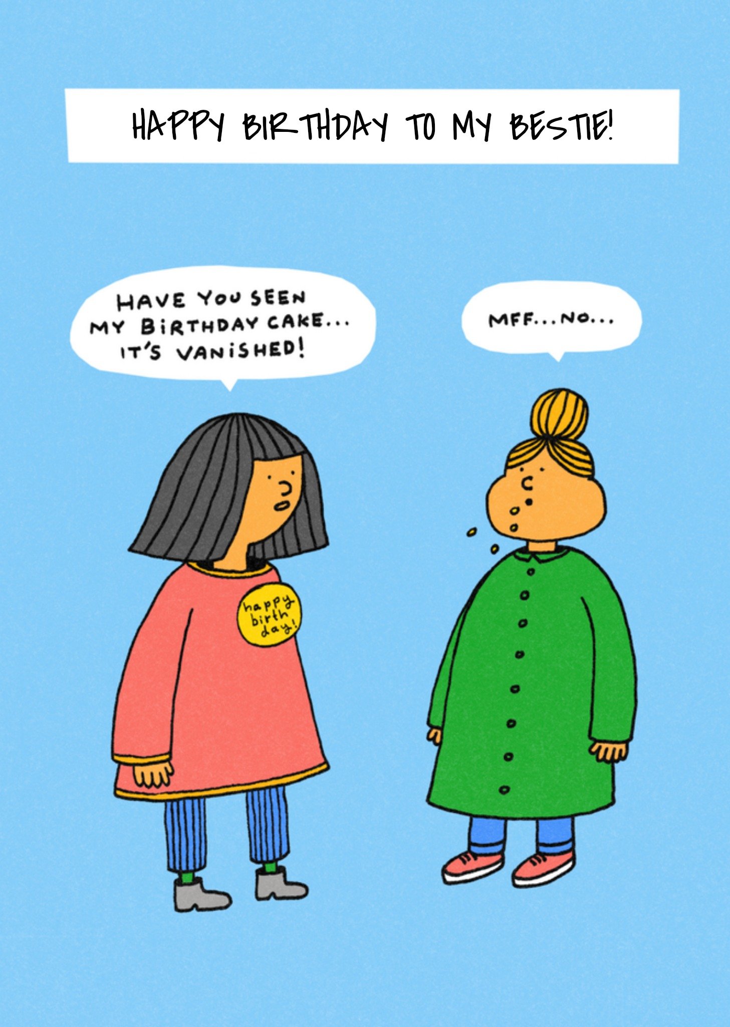 Verjaardagskaart happy birthday bestie Kaart Greetz