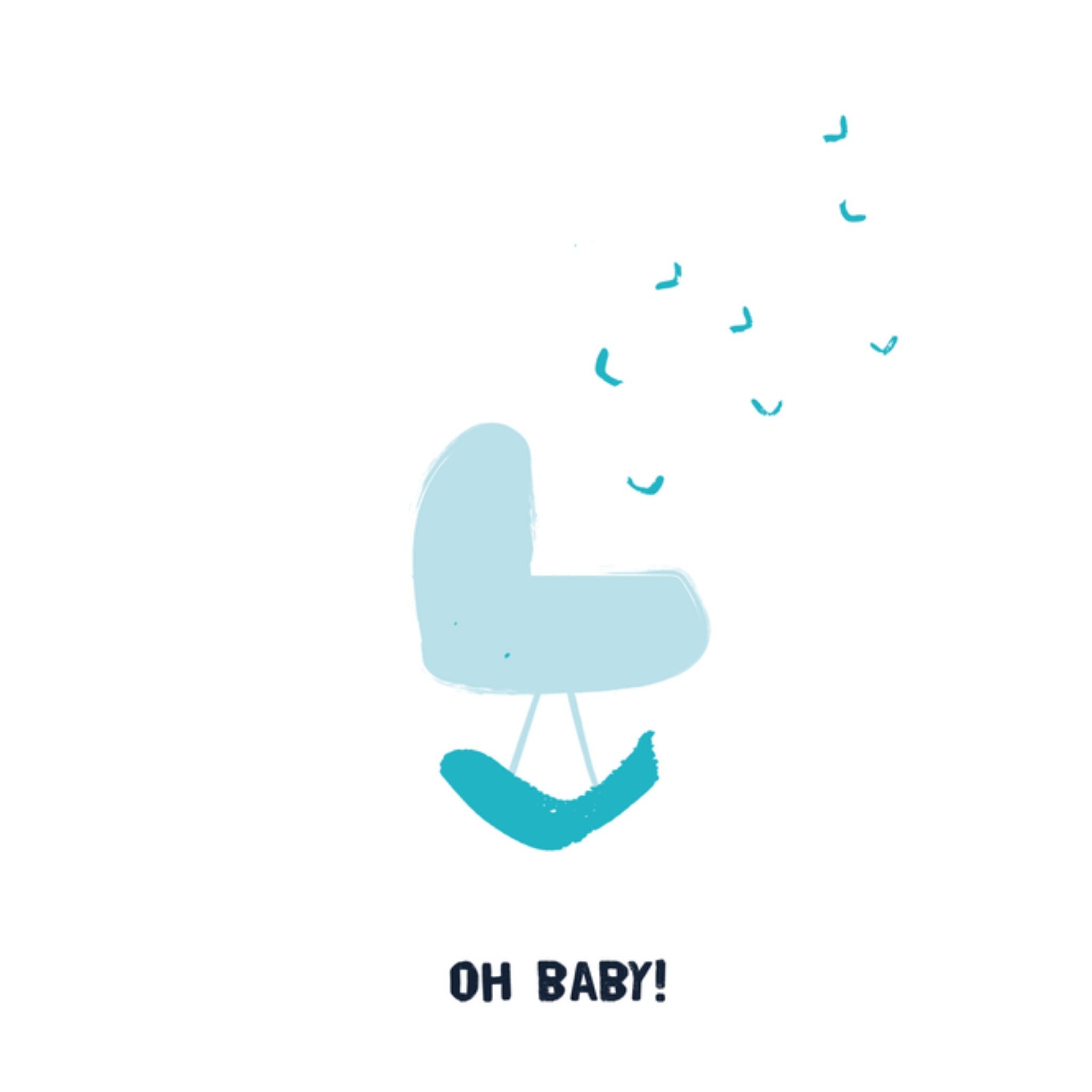 Kitchen of Smiles Uitnodiging baby shower boy Vierkant