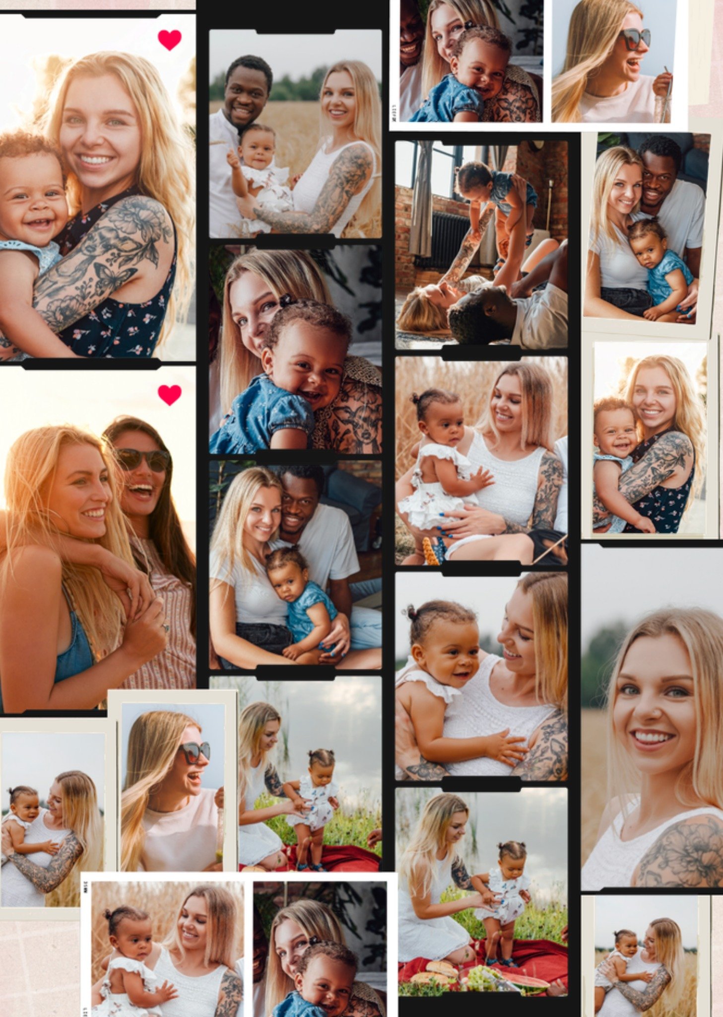 Moederdagkaart Fotostripcollage Fotokaart Kaart Greetz