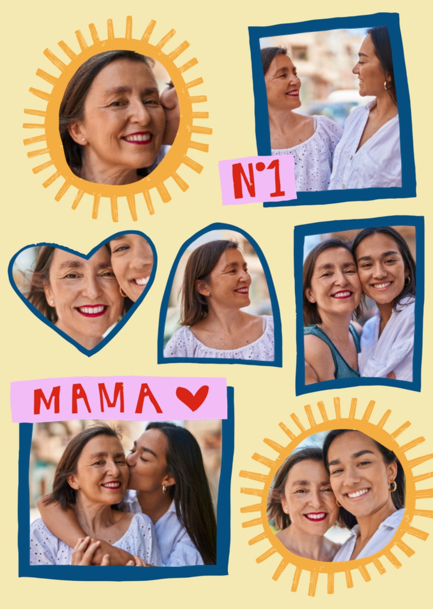 Greetz Moederdagkaart No1 mama Fotokaart Standard Card
