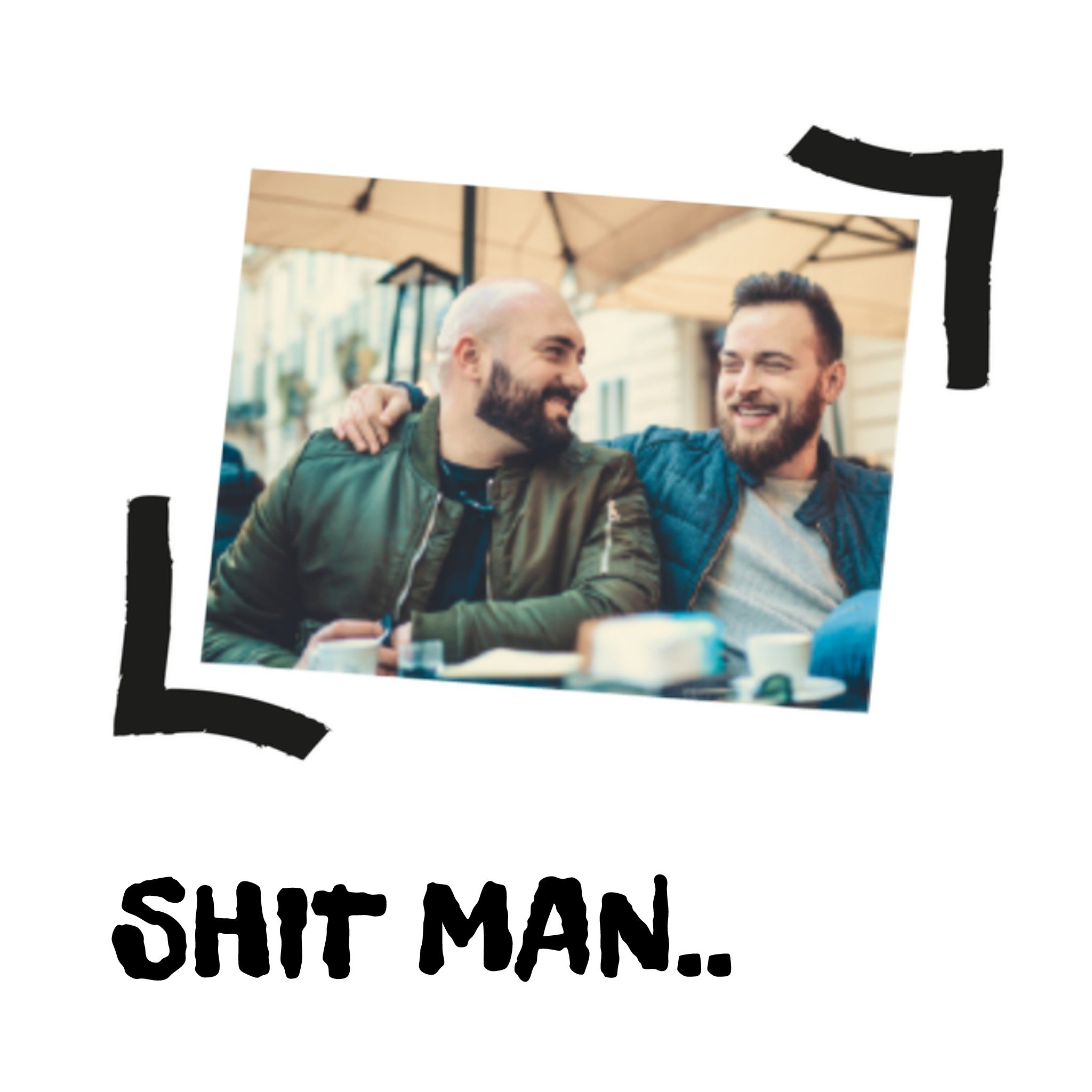 Greetz Beterschapskaart Shit man Vierkant