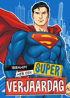 Warner Bros | Verjaardagskaart | Superman | Heb een super verjaardag | Aanpasbare tekst