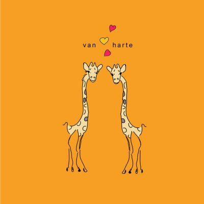 Studio Marloes | Verjaardagskaart | Giraffe