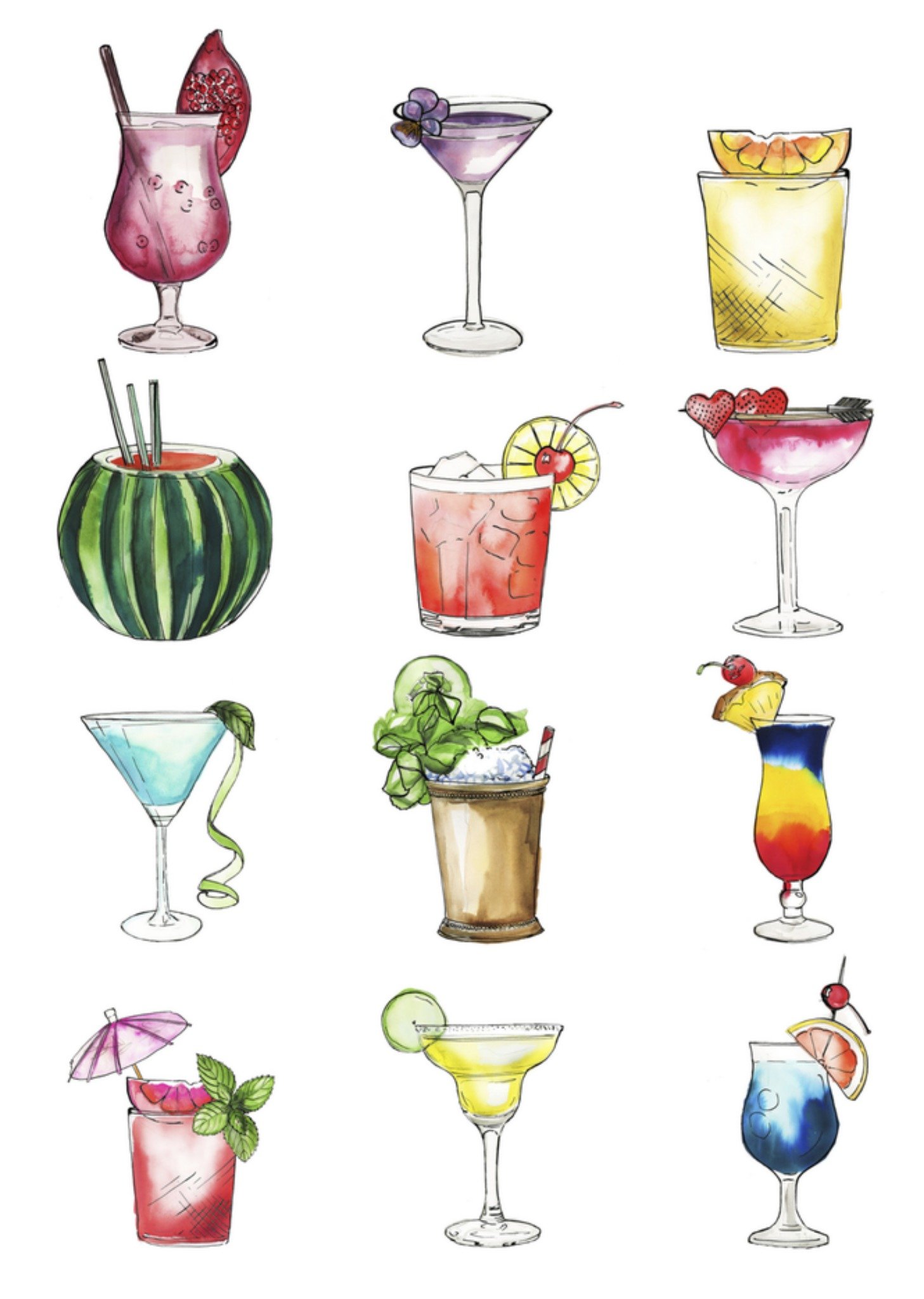 Zomaar kaart Marie Bodie Aquarel Kaart Marie Bodié